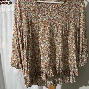 Rose and thyme Floral  Women's Top